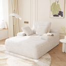 Sofá-Cama Velvet de Algodão, Super Confortável e Abre Sozinho + BRINDE: Manta de Pelúcia